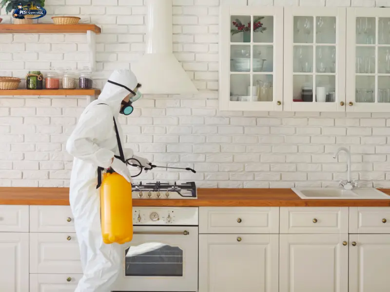 Professional fly control treatment in a Dubai commercial waste area