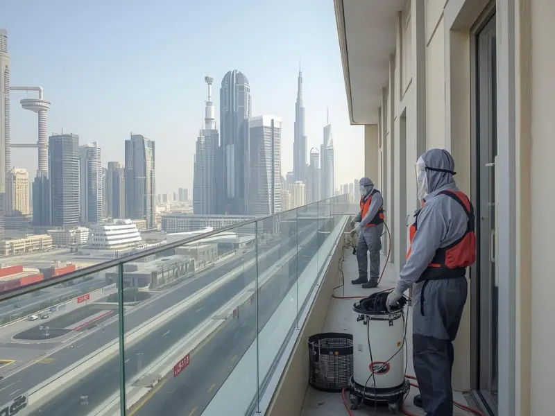 Large-scale warehouse fumigation for shipping containers in Jebel Ali